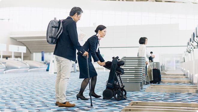 公共交通機関でよく移動する
