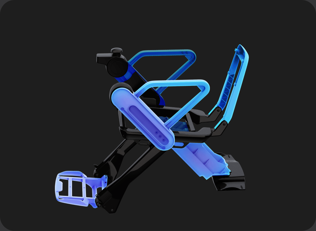 帝人社製Sereebo® P(カーボン強化樹脂)を使用した成形フレーム image